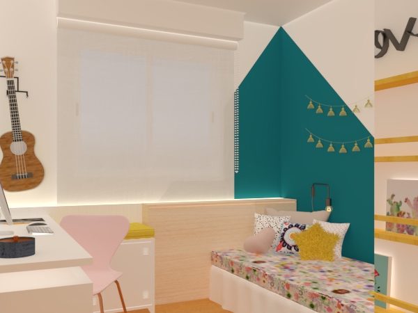 A pintura geométrica trouxe cor e movimento