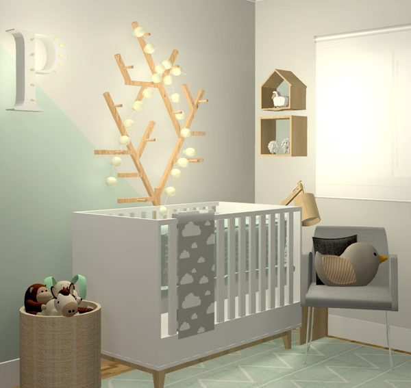 Verde usado de forma muito equilibrada e delicada