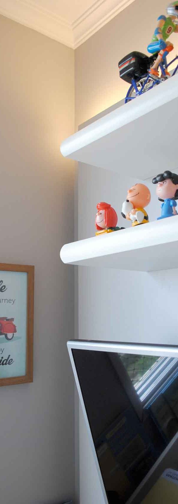 Painel com iluminação bem aconchegante