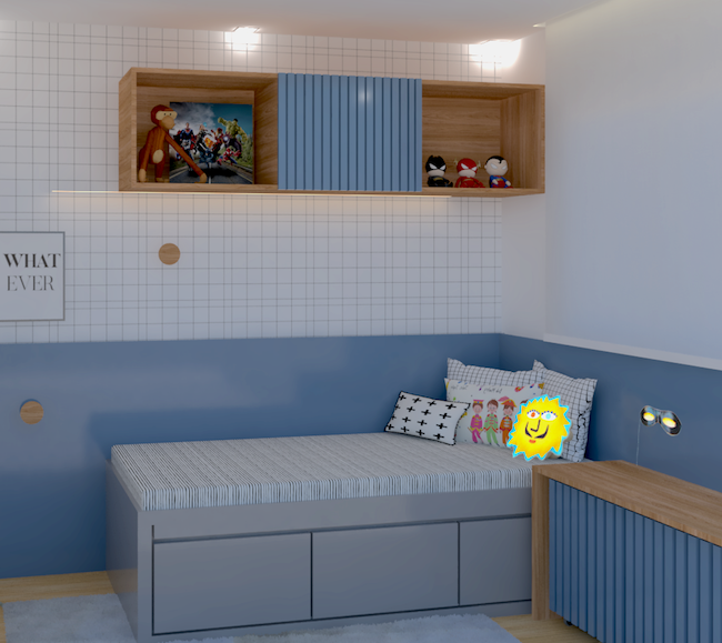 Detalhes ripados na marcenaria